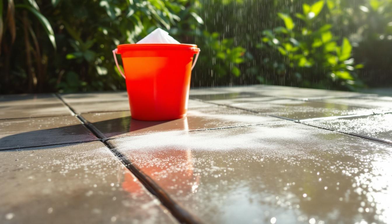 Nettoyer terrasse béton noircie : astuces naturelles pour un résultat impeccable